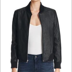 BB Dakota Faux Leather Bomber Jacket